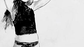 feeling so turned on as this brunette babe slowly strips out of her hot lingerie, revealing her petite body