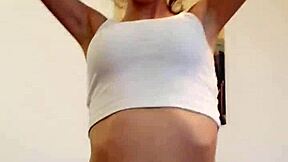 petite fuckdoll candie cross gets deepthroat face fucking in pov