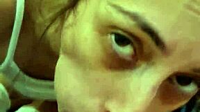 petite fuckdoll candie cross gets deepthroat face fucking in pov