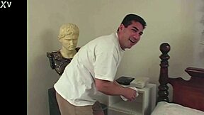 Hey, why is Zoe stripping and spanking her boyfriend for sniffing her panties in this homemade clip?