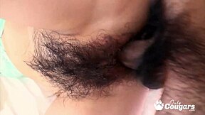 wanna see ayumi kisa's hairy pussy creampied?