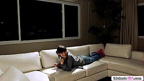 lesbian teen facesits bff then fingers shaved pussy hard