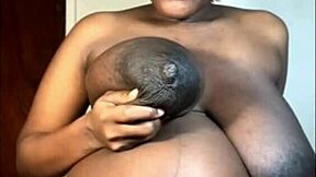 strangers grope my huge black pregnant boobs homemade ebony tease