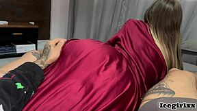 big ass branquinha shakes booty for hung friend in homemade tease