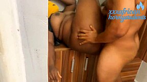 gym instructor takes her to wardrobe for some intense squirting action