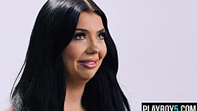 Aussie Brunette Teen Holly Day Fingers Pussy To Orgasm Post-Interview!