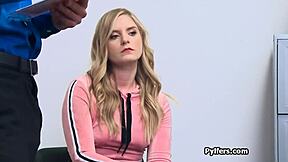 blonde teen sneaks backoffice deepthroat fuck on hidden cam damn