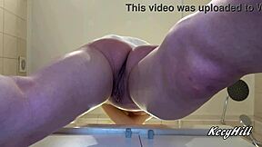 My Pretty Shaved Pussy Closeup In The Bathroom Feels So Naughty