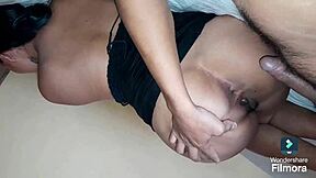 peruvian girlfriend moans loud getting rough pussy licked in homemade vid 😍👅💦