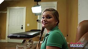 lauren and pixie rim cock then swallow hot cum?