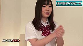 Kinky Japanese Student Deepthroats Sensual Blowjob!