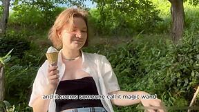 fed this young nympho ice cream... now watch her swallow my dick?