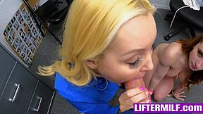 Shoplifter Milf Wife Punished in Garage Orgy