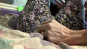 Stepsis watches xvideos porn gets wet lets stepdad rip leggings finger her pretty teen pussy