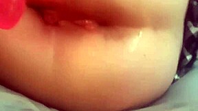 swedish teen... umm, shoves big dildo in ass!