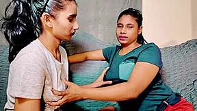 horny couple seduces pretty teen into romantic squirting threesome