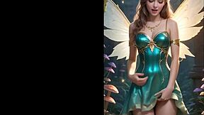 Beautiful Young Blonde Fairy's Cute Exotic Forest Fantasy Adventure Ai-Generated