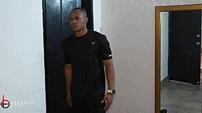 cuckold bbc husband watches monster cock destroy wife's juicy latina pussy in bathroom while sister licks cum