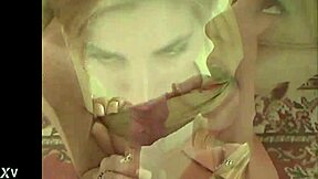 sandi rose blows in pantyhose tease