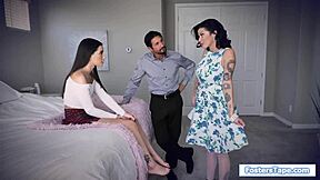 Teen Toyed And Fucked Hard By Stepdad And Stepmom Together?