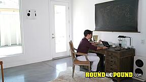 Petite Ebony Sarah Banks Bent Over Fucked Hard Doggystyle