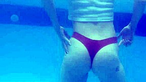 Wet Ashley Rose Spreads Asshole Poolside Like Fuck Doll