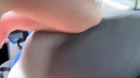 busty petite hooker sucks fucks bareback guy cums on stomach in car