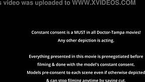 Minnie Rose's pretty face blasted with thick cum after deep shaved pussy pounding