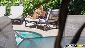 Ameena's Creeping Neighbor Gets Big Cock Reward Creampie