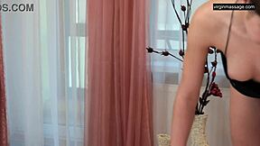 sweet virgin salma saire oiled feet first time pussy defloration massage