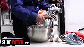 shoplifting teen's fake pregnancy excuse fails during rough public cavity search