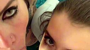 innocent double blowjob gets filthy with rimjob... milf teen cum swap pov chaos