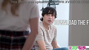 stepsis begs stepbro for another creampie pounding