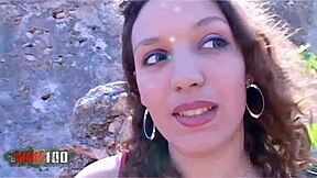 A young arab teen fucked hard outdoors until she squirts everywhere, you watching?