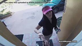 pizza guy gets teen blowjob for cash delivery?
