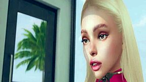 shower time turns wild 💦 grant dynamo pounds petite kitten in second life porn 😏🚿