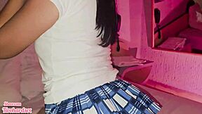 College Stepsis Begs for Extreme Creampie in Her Tight Pussy