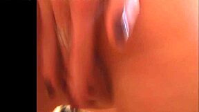 ever catch a sexy blonde babe fingering her wet pussy passionately in the kitchen?