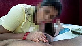 sweet schoolgirl blows boyfriend to orgasm cumshot on pussy??