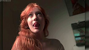 Juicy Redhead Aryan Queen Delivers Deep Throat With Big Ass Bounce