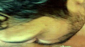 sexy ebony teen babe sucking dick then sensual doggy with cum on pussy, hanif pk and sumoma love it