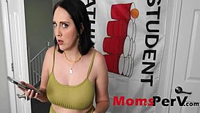 Step mom catches me stroking her nudes begs for anal now