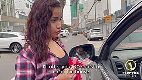 Petite latina maid strips naked cleans house rides cock deep 😈🏠