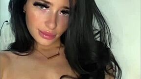 Horny American exchange student girlfriend squirts hard on webcam toys orgasm