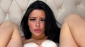 Horny American exchange student girlfriend squirts hard on webcam toys orgasm