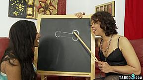 hey latina stepmom lana, wanna learn deepthroat on monster cock?