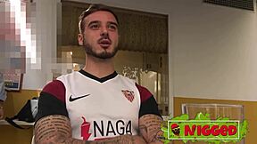 These 3-kilo tits! Jennifer Dominic mulatta latina pops young guy's cherry!