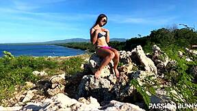 moaning so hard watching perfect model masturbate shaved pussy publicly