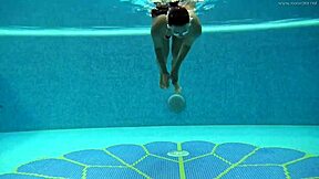 HUNGARIAN BABE SAZAN CHEHARD TEASES NAKED IN POOL!