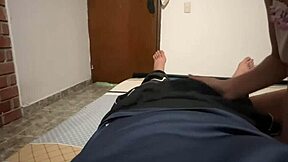 colombian hottie sucks cock deep and gulps every hot load